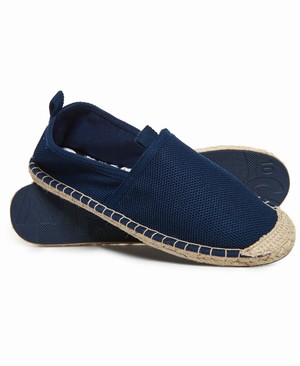 Superdry Premium Espadrilles Férfi Cipő Sötétkék | BNCFD4928